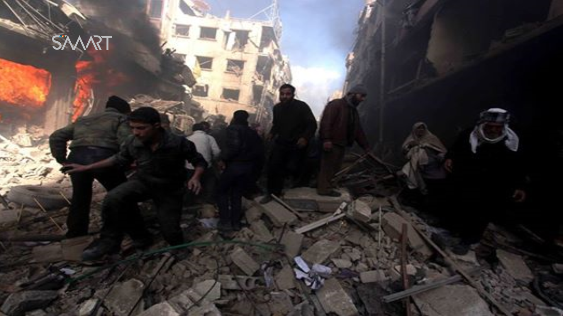 أخبار سوريا- 93 قتيلاً في حلب جراء قصف التحالف الدولي قرية بير محلي بالريف الشرقي، ومقتل أكثر من 40 عنصراً من تنظيم الدولة بريف دمشق- (30_4/ 1-5- 2015)